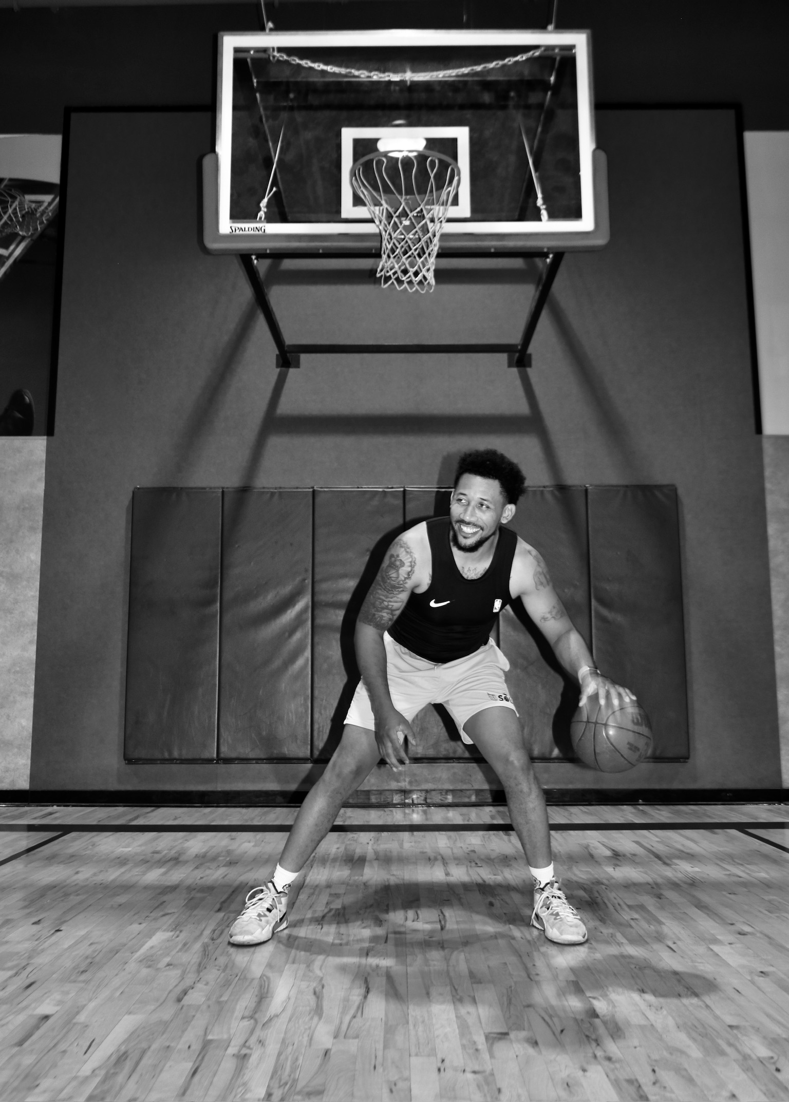 Athlete portrait during training